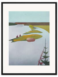 Gerahmter Kunstdruck Holmar i en älv