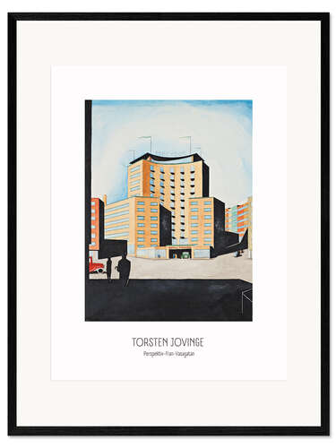 Framed art print Torsten Jovinge - Perspektiv-Fran-Vasagatan