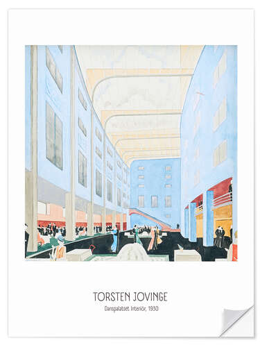 Wall sticker Torsten Jovinge - Danspalatset Interiör, 1930