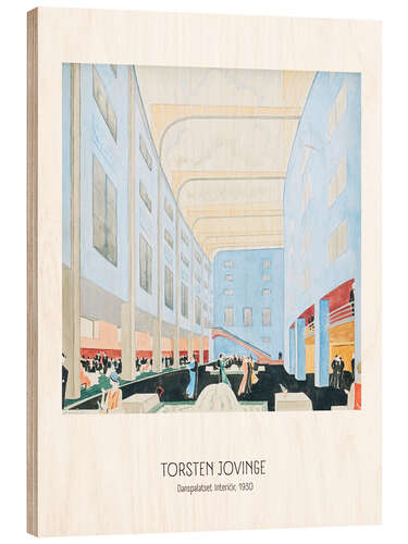 Hout print Torsten Jovinge - Danspalatset Interiör, 1930