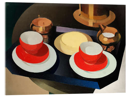 Acrylic print Still life with red cups, 1936