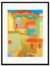 Gerahmter Kunstdruck Landscape, Menton, 1926