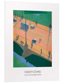 Foam board print Torsten Jovinge - View over the Vasa Bridge, Stockholm