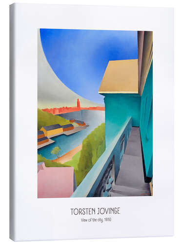 Canvas print Torsten Jovinge - View of the city, 1930