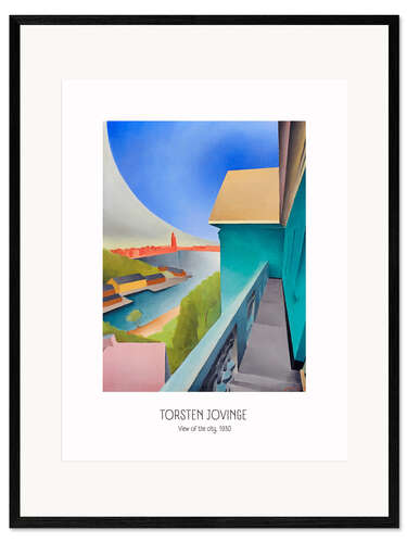 Impresión de arte enmarcada Torsten Jovinge - View of the city, 1930