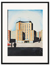 Gerahmter Kunstdruck Perspektive von Vasagatan