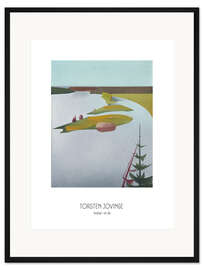 Gerahmter Kunstdruck Torsten Jovinge - Holmar i en älv