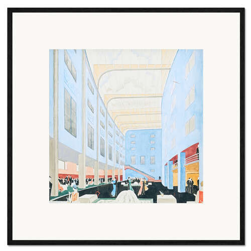 Plakat artystyczny premium w ramie Danspalatset interior, 1930