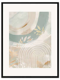 Impression artistique encadrée Luna Aurelia, abstraction - Bella Eve