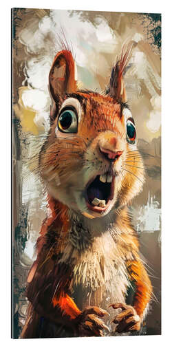 Gallery print Screaming squirrel