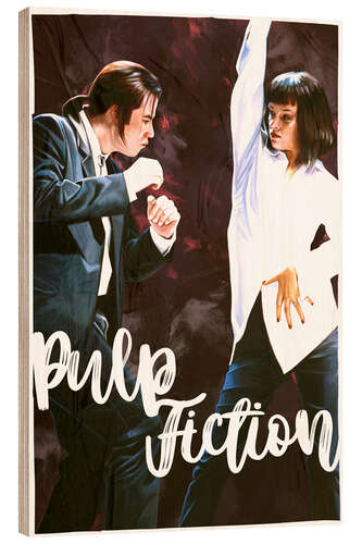 Holzbild Pulp Fiction dance