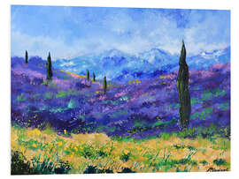 Foam board print Lavender in Provence