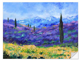 Sticker mural Lavender in Provence