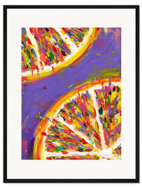 Gerahmter Kunstdruck Lemon Slices
