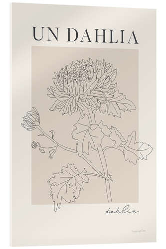 Acrylic print French Flowers - Un Dahlia