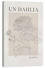 Canvas print French Flowers - Un Dahlia