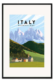 Gerahmter Kunstdruck Italy, Dolomitic Alps