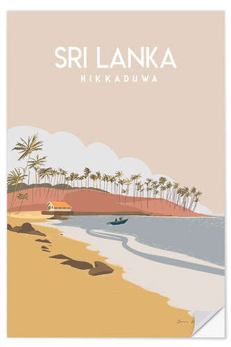 Självhäftande poster Sri Lanka, Hikkiduwa