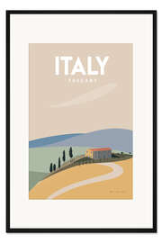 Gerahmter Kunstdruck Italy, Tuscany