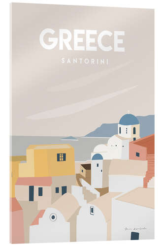 Acrylic print Greece, Santorini