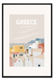 Gerahmter Kunstdruck Greece, Santorini