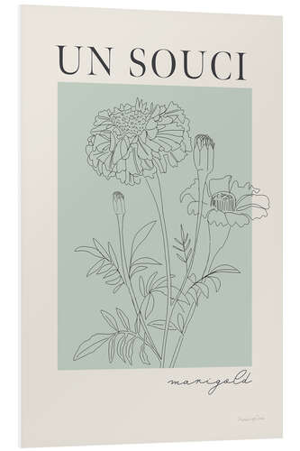 Foam board print French Flowers - Un Souci