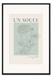 Gerahmter Kunstdruck French Flowers - Un Souci