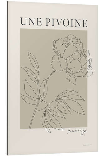 Cuadro de aluminio French Flowers - Une Pivoine