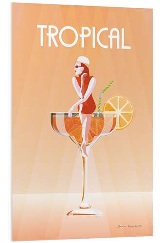 Tableau en PVC Tropical Drink