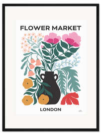 Gerahmter Kunstdruck Flower Market - London
