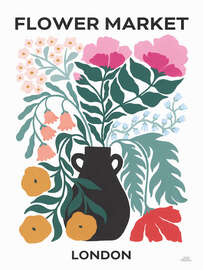 Magnettafel Flower Market - London