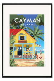 Gerahmter Kunstdruck Cayman Islands