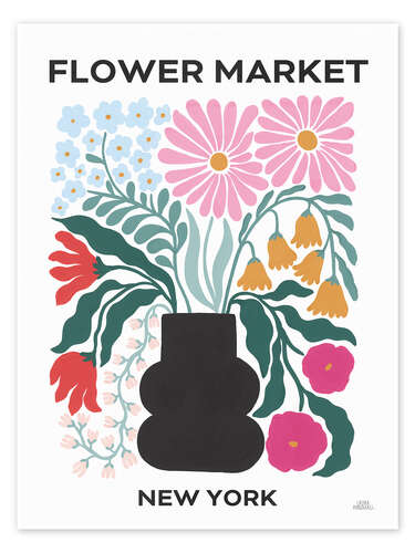 Poster Flower Market - New York