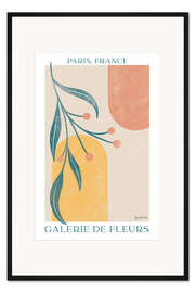 Gerahmter Kunstdruck Galerie de Fleurs - Paris, France