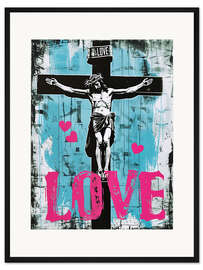Gerahmter Kunstdruck Jesus Christus Love