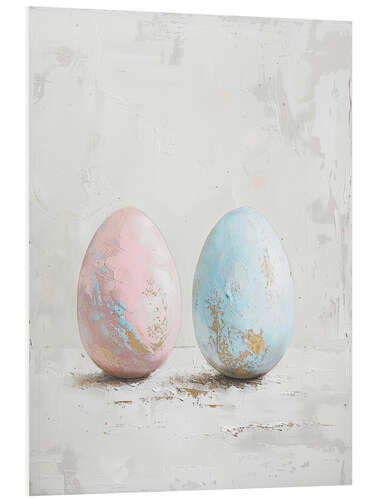 PVC print Two Pastel Eggs