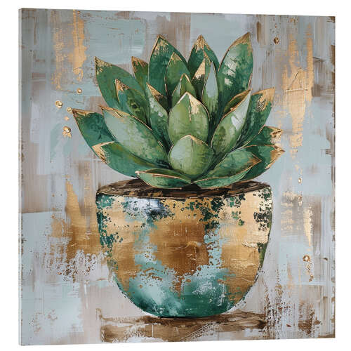 Acrylic print Succulent Tranquility