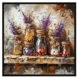 Gerahmter Kunstdruck Sonnenverwöhnte Ernte