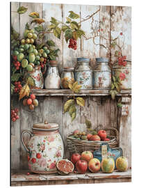 Magnettafel Rustikale Ernte: Sommerliche Fülle