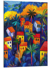 Magnettafel Dschungelstadt