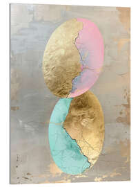 Stampa su plexi-alluminio Golden Eggs