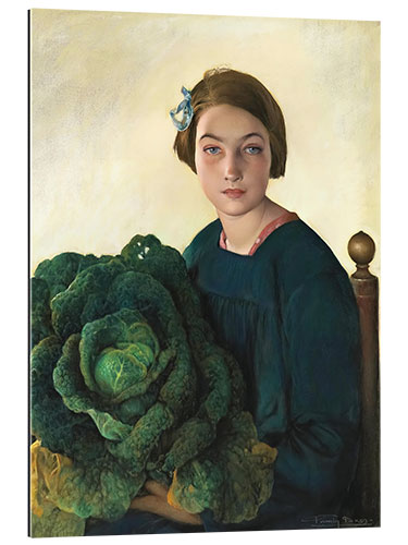 Galleritryk The young girl and the cabbage