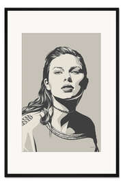 Gerahmter Kunstdruck Taylor Swift Reputation - Album Cover