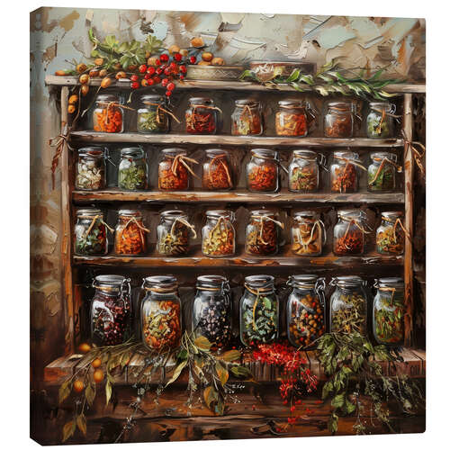 Canvastavla Farm Fresh Delights: Rustic Jar Treasures