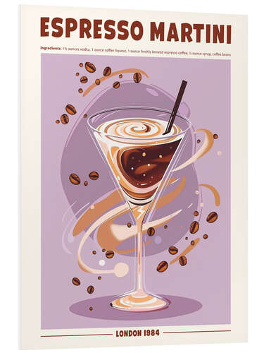 Foam board print Espresso Martini, London 1984