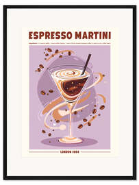 Gerahmter Kunstdruck Espresso Martini, London 1984