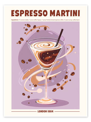 Poster Espresso Martini, London 1984