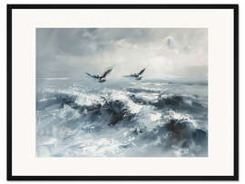 Gerahmter Kunstdruck Sturm
