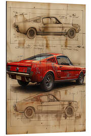 Magnettafel Davinci Oldtimer Rennauto