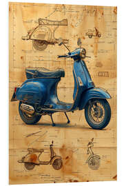 Bilde på skumplate Vintage Italian scooter